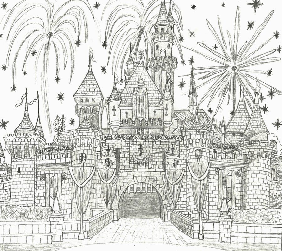 Disneyland Castle S Coloring Pages - Haircut à Coloriage Disneyland Paris 