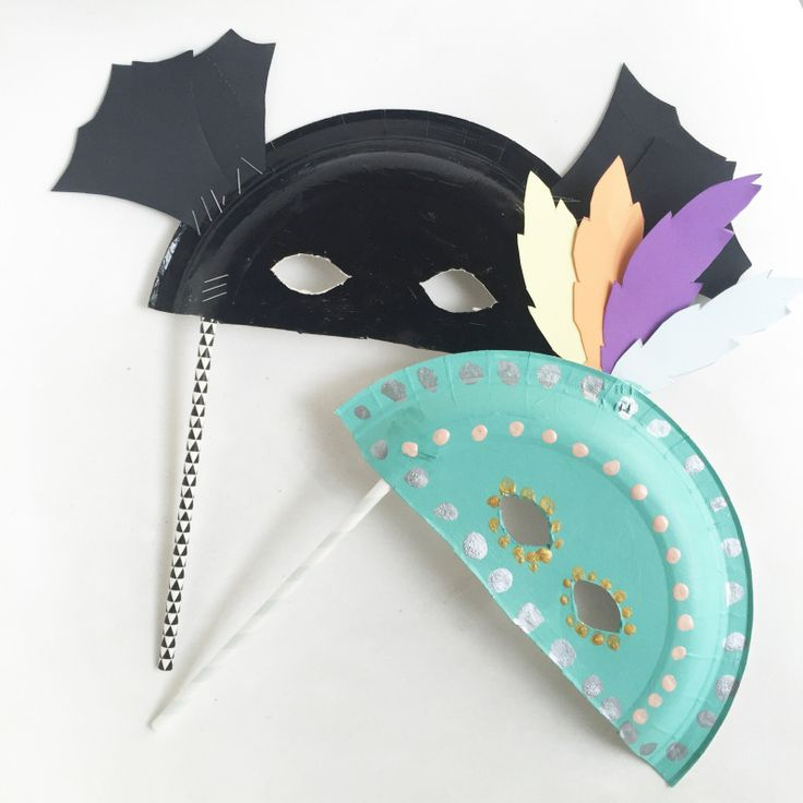 {Diy} 15 Modèles De Masques À Réaliser Avec Des Assiettes pour Fabriquer Masque Halloween 