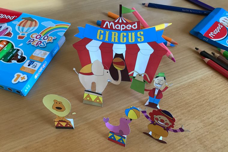 Diy Activité Enfant – Construisez Et Coloriez Votre Cirque avec Les Animaux Du Cirque Maternelle