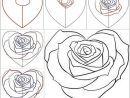 Diy &amp; Crafts  Dessin Rose, Comment Dessiner Une Fleur dedans Dessiner Rose