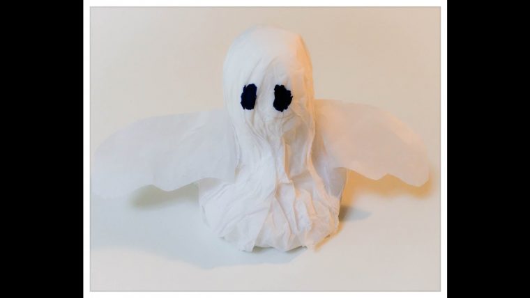 Diy Decoration D'Halloween: Fantôme En Papier. Paper Ghost intérieur Fabriquer Fantome Halloween