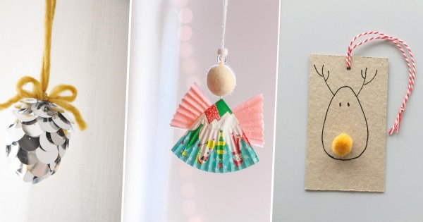 Diy Noël : 10 Idées Déco De Sapin Faciles Pour Les Enfants encequiconcerne Déco Noel Enfant 