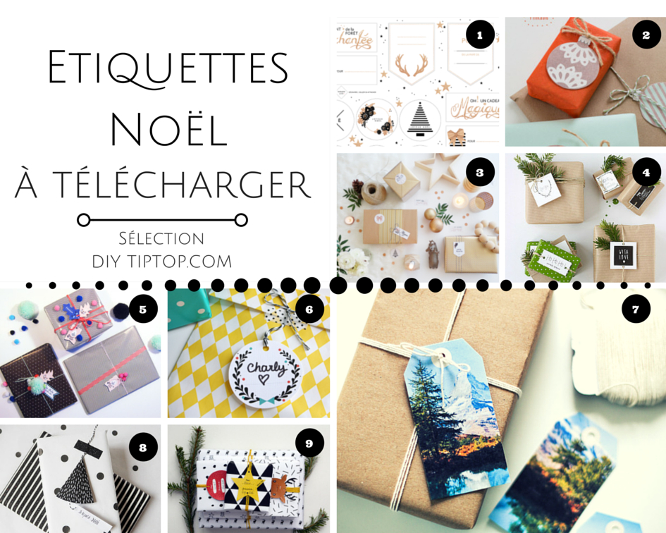 Diy Noël : Une 100 Aine D&amp;#039;Étiquettes Cadeaux À Télécharger destiné Cadeau Noel Gratuit 