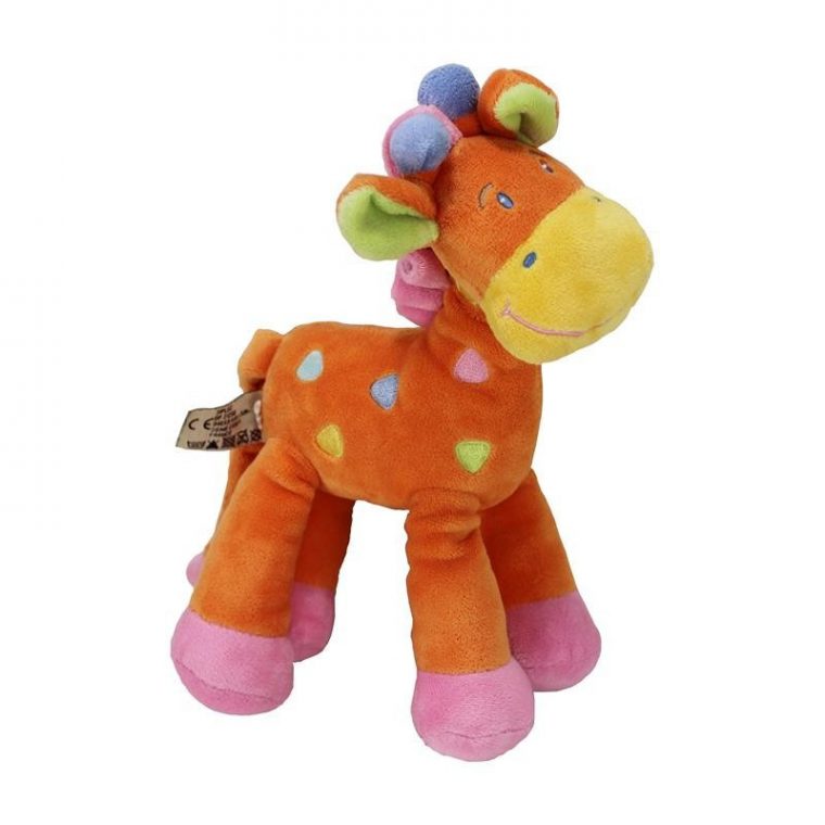 Doudou Mots D'Enfants Girafe Orange dedans Girafe Enfant