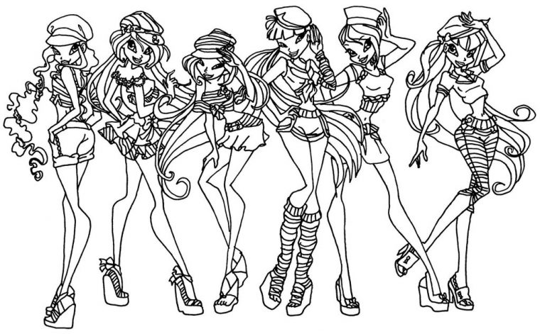 Download Coloriages Winx Png – Malvorlagen Fur Kinder destiné Coloriage A Imprimer Winx