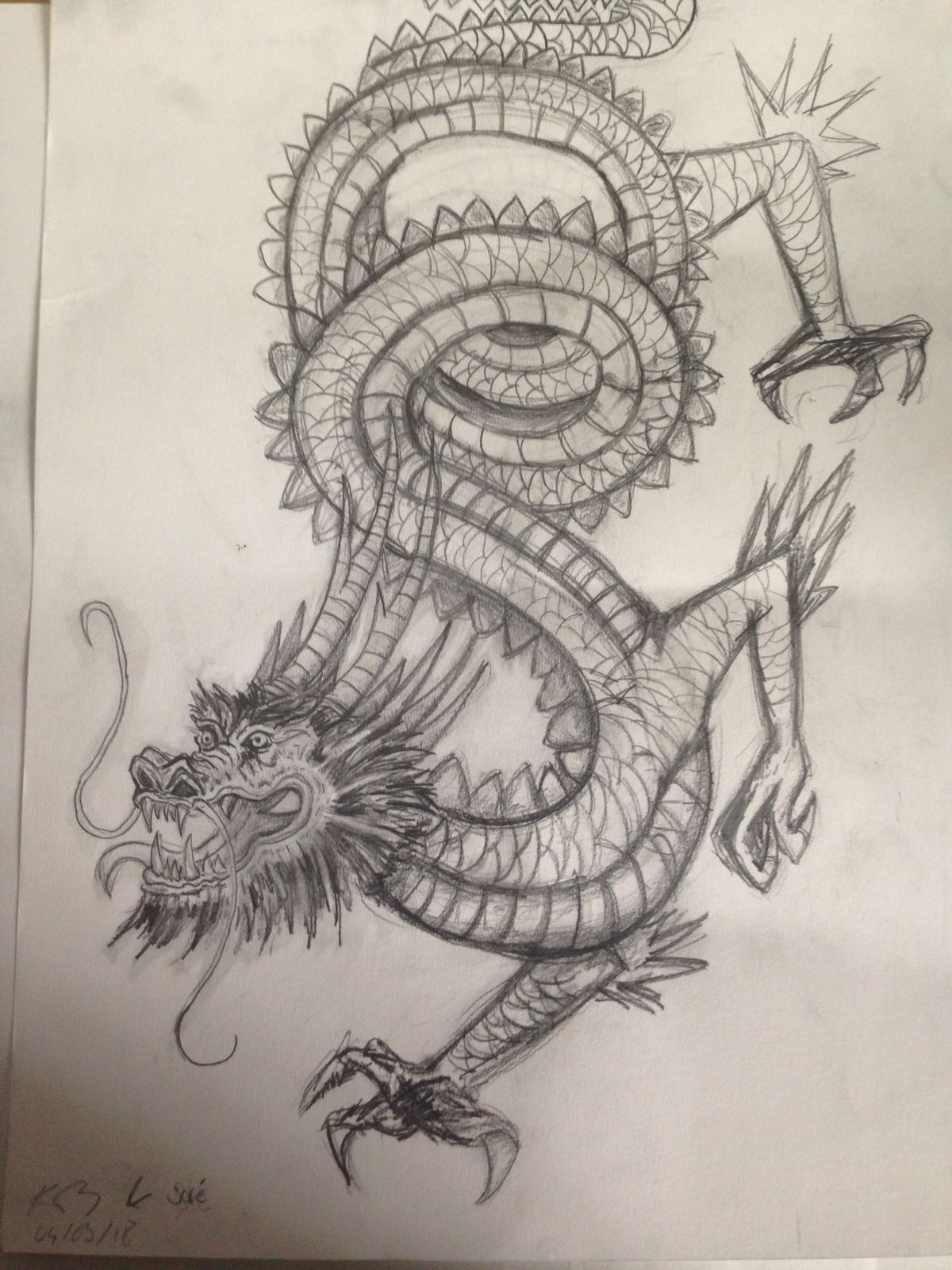 Dragon Chinois Dessin à Déssin De Dragon 