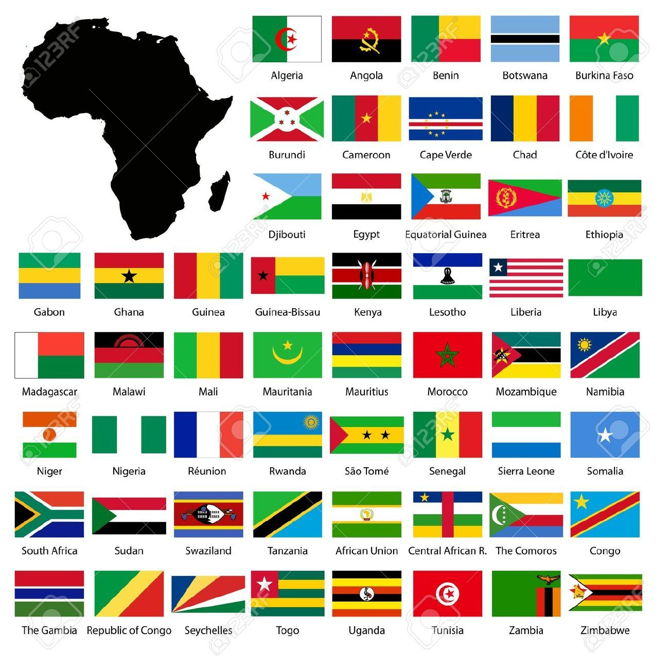 Drapeau Afrique - Recherche Google  Africa Flag, African concernant Drapeaux Pays Anglophones À Imprimer 