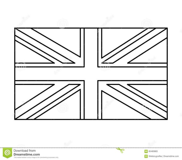 Drapeau Britannique, Conception D'Icône De Symbole De destiné Drapeau De L Angleterre À Colorier