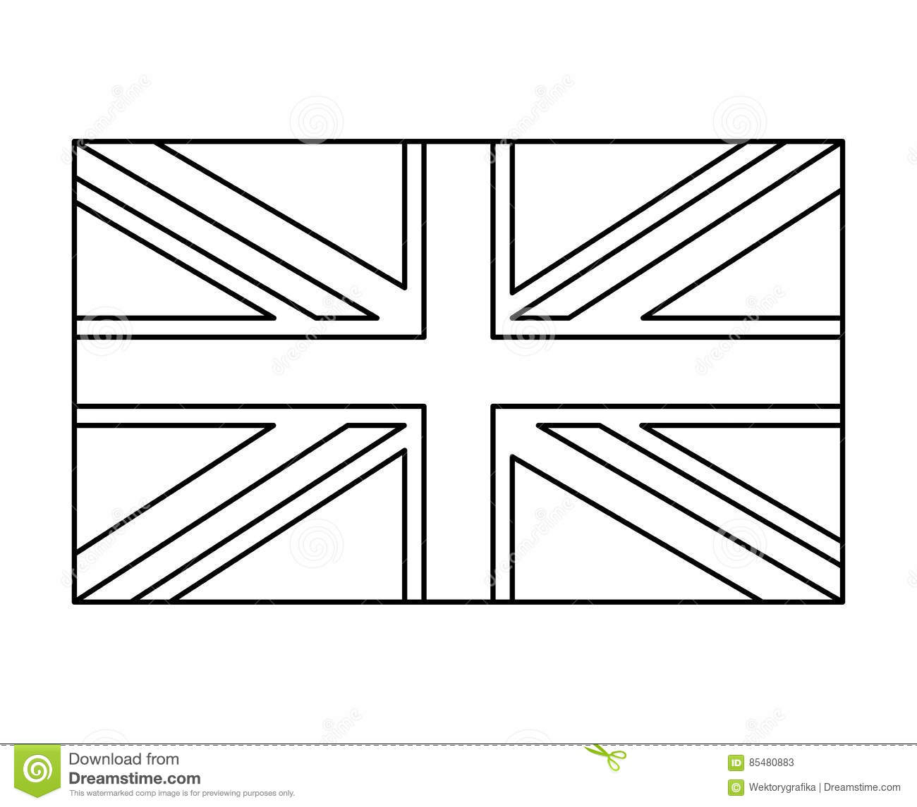 Drapeau Britannique, Conception D'Icône De Symbole De destiné Drapeau De L Angleterre À Colorier