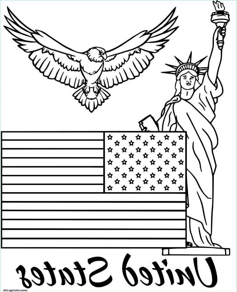 Drapeau Dessin Élégant Photographie Coloriage Etats Unis avec Coloriage Drapeau Des Etats Unis