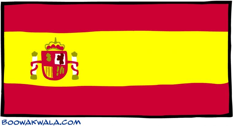 Drapeau Espagnole A Imprimer : Drapeau De L'Espagne encequiconcerne Drapeau Espagne À Colorier