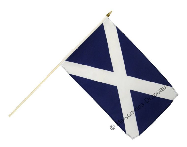 Drapeau Sur Hampe Ecosse Écossais 30X45Cm  Ebay concernant Drapeau Ecosse