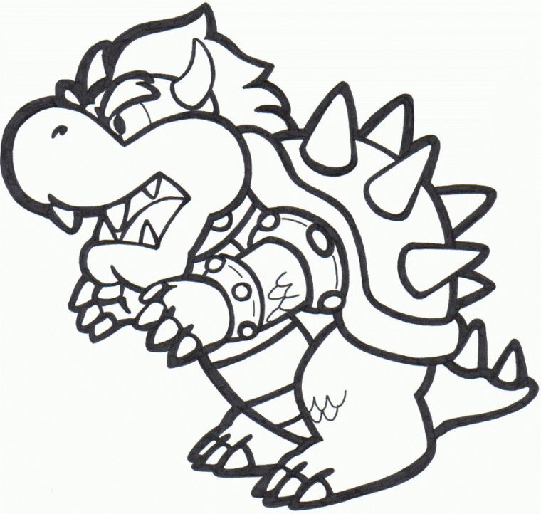 Dry Bowser Drawing At Getdrawings  Free Download serapportantà Bowser Dessin