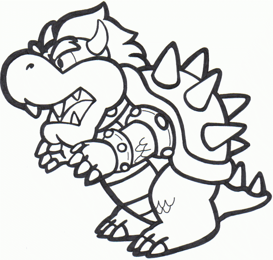 Dry Bowser Drawing At Getdrawings  Free Download serapportantà Bowser Dessin 