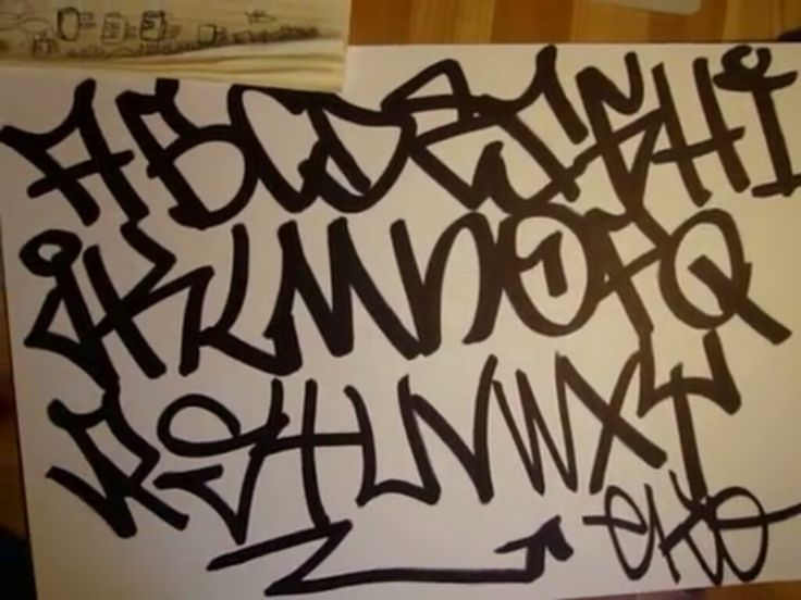 Easy Graffiti Lettering :P  Graffiti Lettering, Easy avec Alphabet Tag Facile 