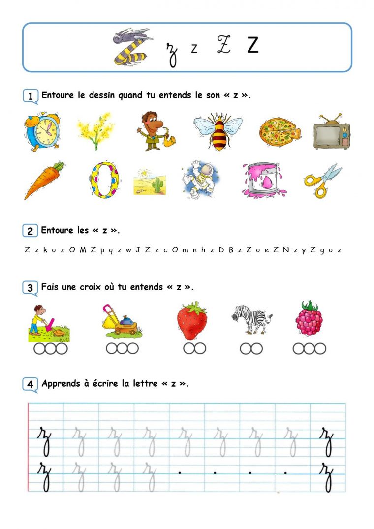 École À La Maison, Fiches De Travail Pour Maternelles destiné Exercise A Imprimer Alphas Maternelle