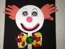 Een Gekke Clown Met Handenhaar.  Bricolage Carnaval concernant Bricolage Clown