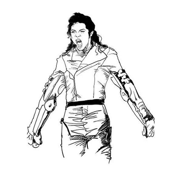 .. encequiconcerne Coloriage Michael Jackson 