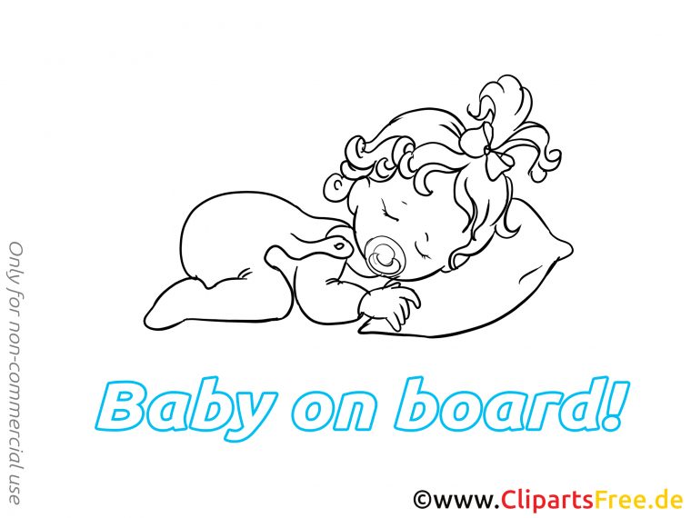 Enfant Dort Cliparts À Imprimer – Bébé À Bord Images à Dessin Pour Bébé