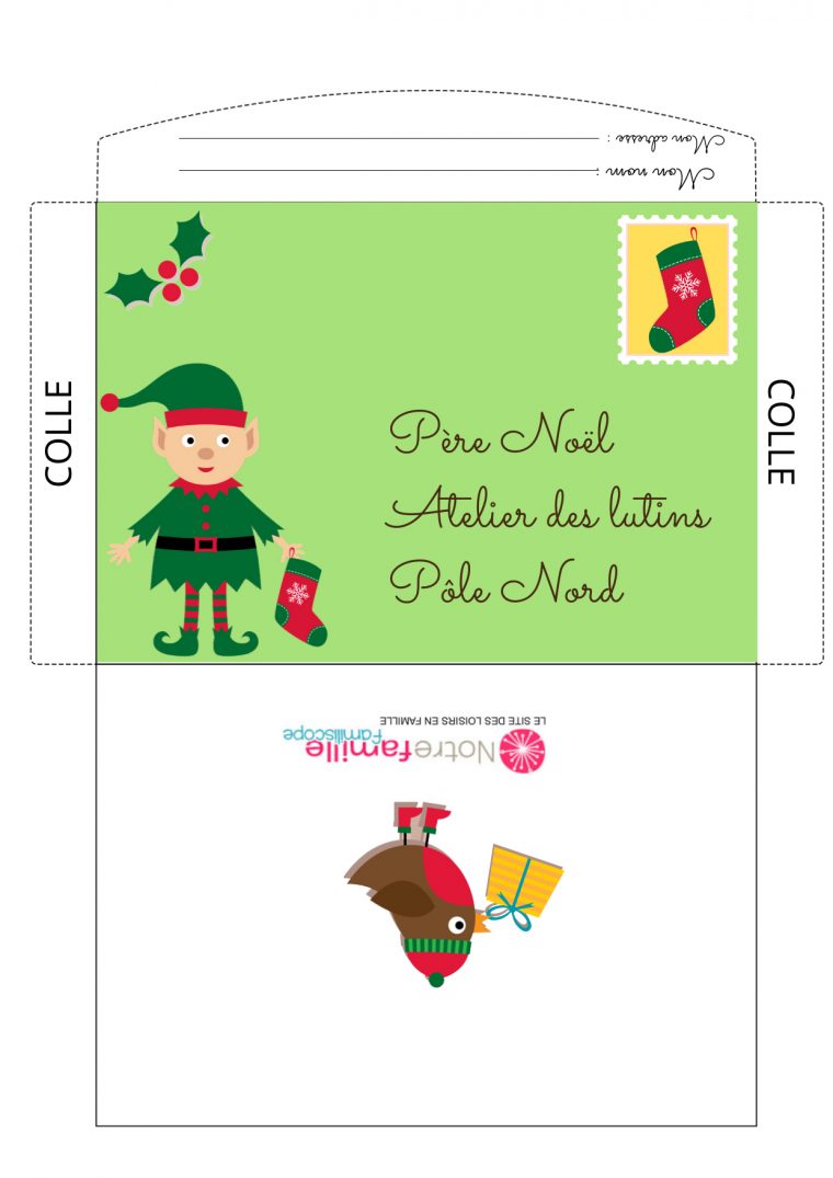 Enveloppe À Imprimer Pour Écrire Au Père Noël – Thème encequiconcerne Carte De Pere Noel A Imprimer Gratuit