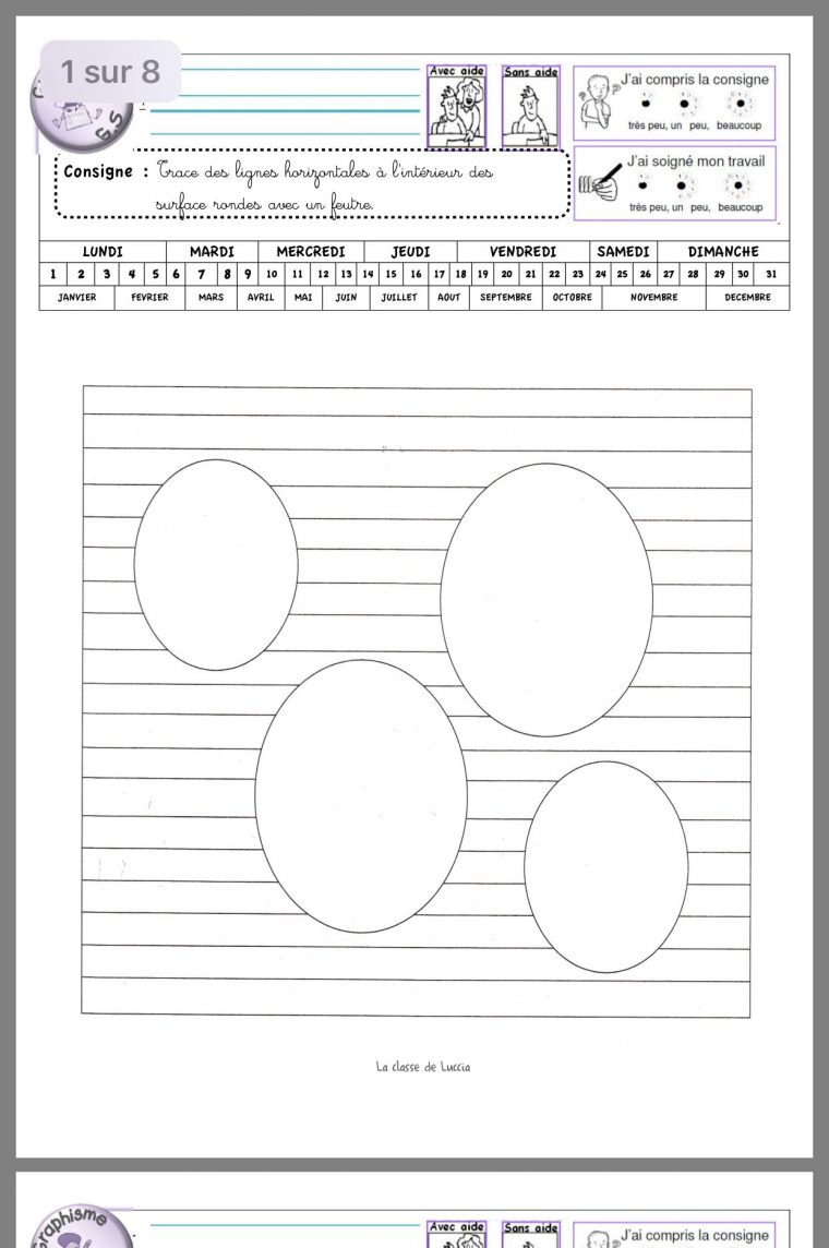 Épinglé Par El Guilli Sur Graphisme  Graphisme Gs, La destiné La Classe De Luccia Fiches Graphisme
