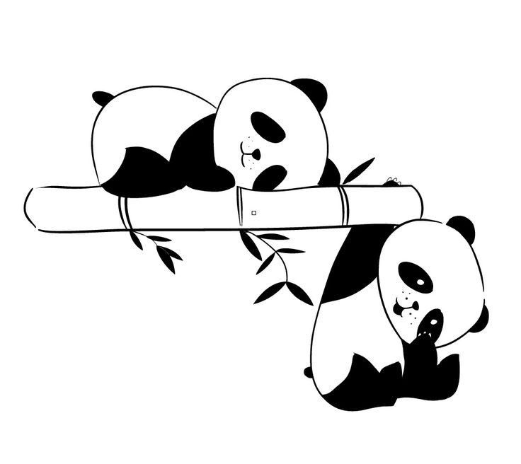 Épinglé Par Fati Fofa Sur اشغال يدوية  Panda Dessin serapportantà Coloriage Panda