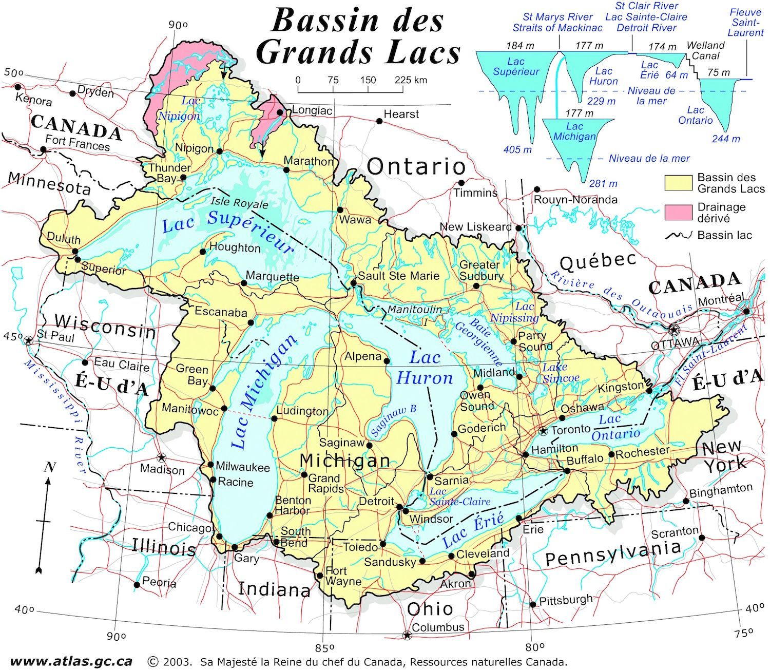 Épinglé Par Sophie Sur Vacances  Grands Lacs, Lac, Carte dedans Carte Des Régions Des Etats Unis 