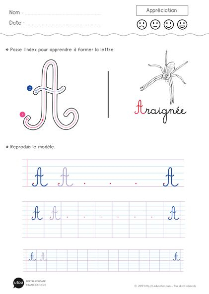 Épinglé Sur Apprendre À Écrire - Exercices D&amp;#039;Écriture pour Alphabet Français Majuscule 