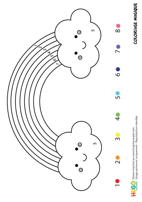 Épinglé Sur Cycle 2 encequiconcerne Arc En Ciel Coloriage 