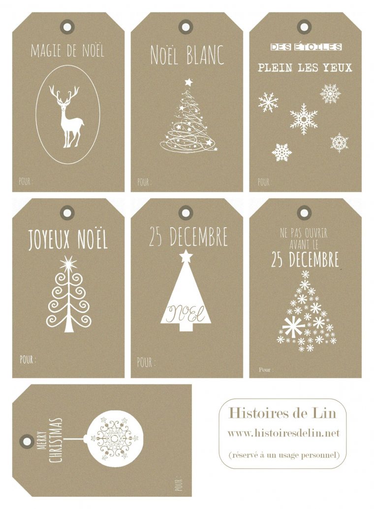 Etiquettes Cadeau Noel Imprimer – Airship-Paris.fr à Image A Imprimer De Noel