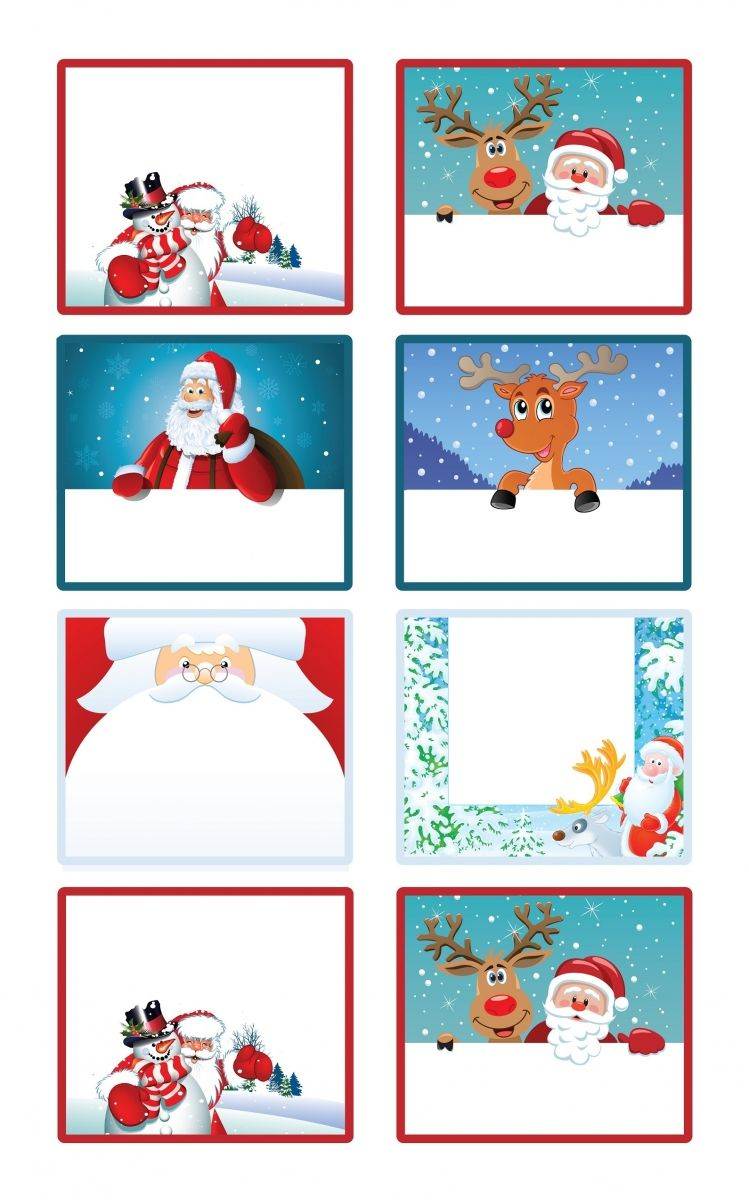 Etiquettes Cadeaux De Noël À Imprimer  Cartes De Noël À destiné Menu De Noel À Imprimer Gratuit 
