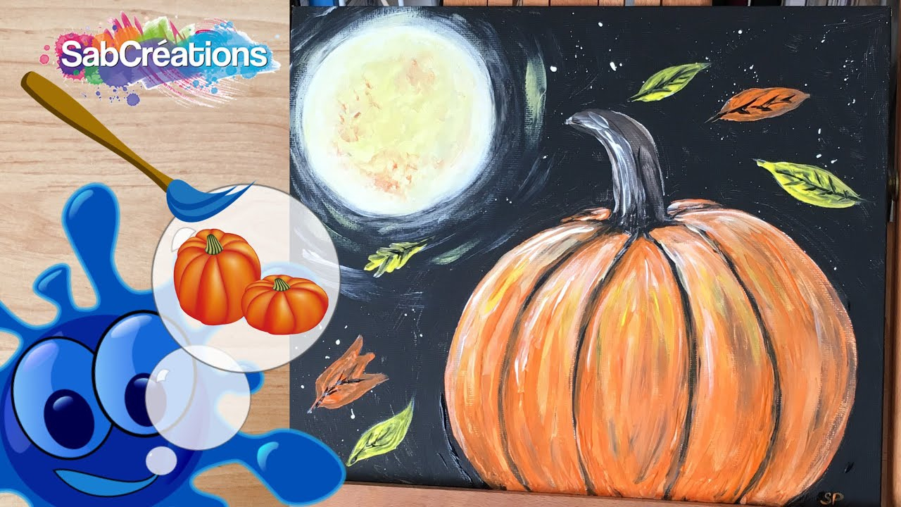 🎃 Comment Peindre Une Citrouille Pour Halloween - Tuto à Patron Pour Citrouille Halloween