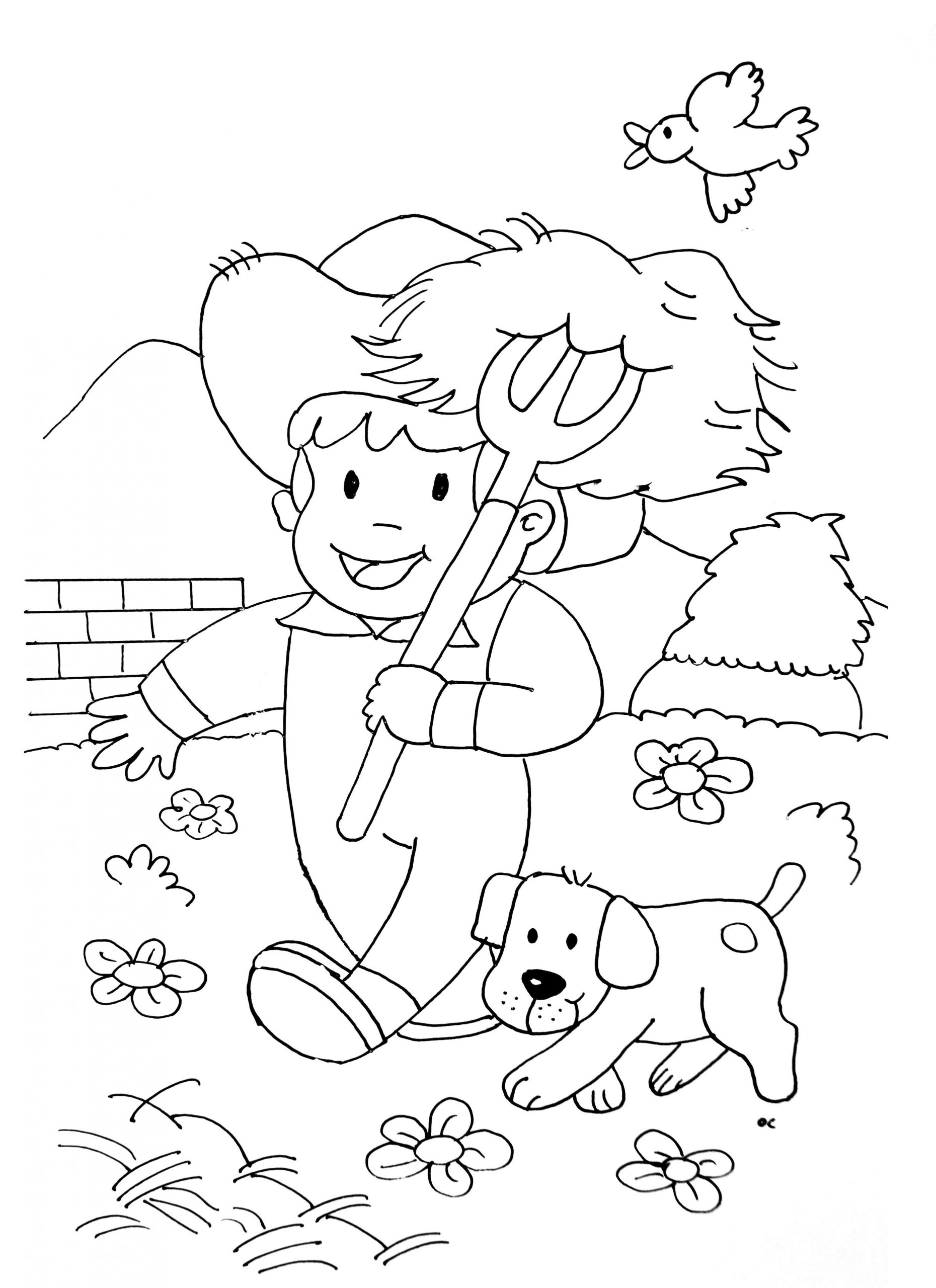 Farm For Children - Farm Kids Coloring Pages pour Coloriage Animaux Ferme 