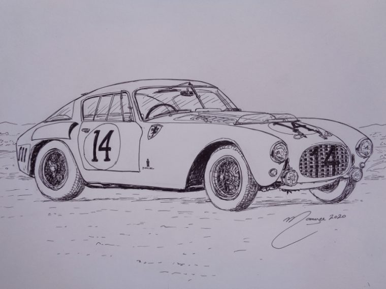 Ferrari 340375 Mm Berlinetta Competizione De 1953. Dessin dedans Dessin Ferrari