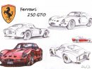 Ferrari Gto Drawing - Google Search intérieur Dessin Ferrari