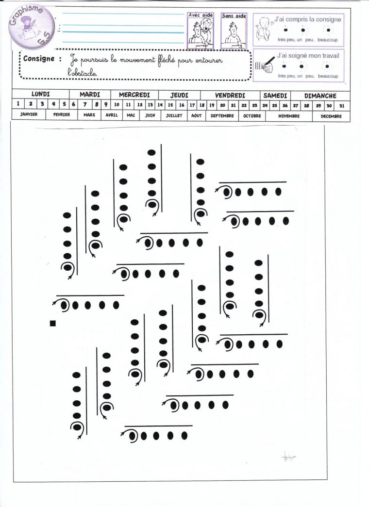 Fiches De Graphisme Gs Période 1 Et 2 – La Classe De encequiconcerne La Classe De Luccia Graphisme