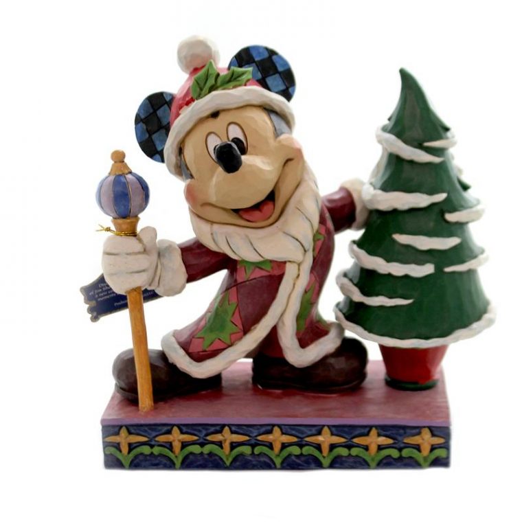 Figurine Disney Mickey Pere Noel – Traditions De Jim Shore dedans Maison De Mickey Noel