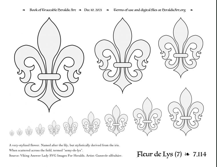 Fleur De Lys – Traceable Heraldic Art tout Dessin Fleur De Lys