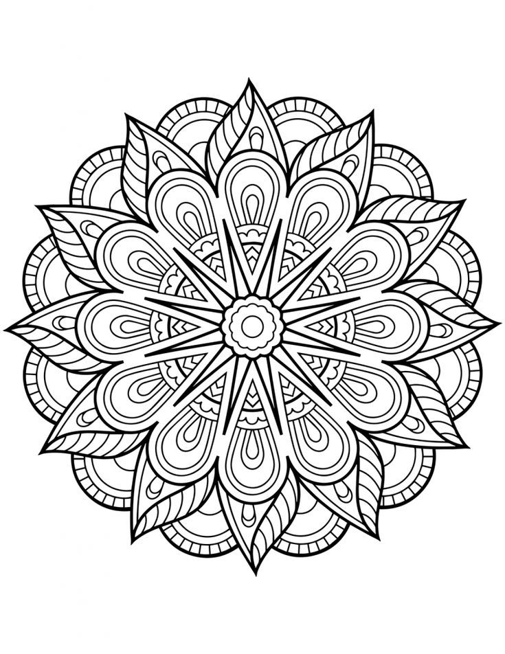 Flower Mandala Coloring Pages - Best Coloring Pages For concernant Coloriages Mandalas Fleurs