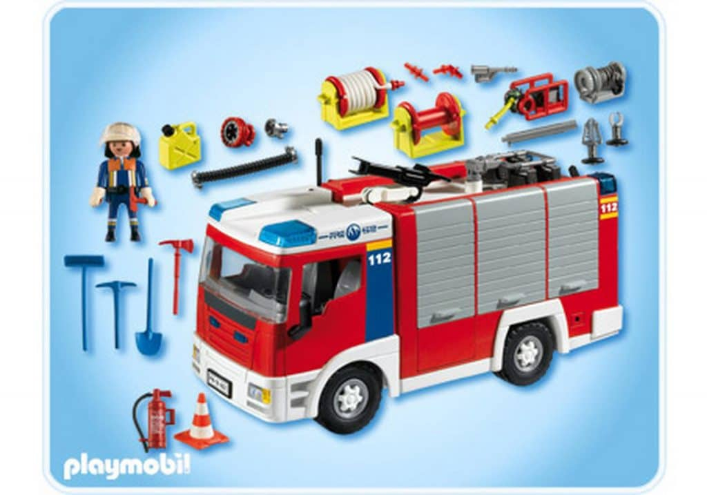 Fourgon D'Intervention De Pompiers Playmobil 4821 pour Playmobil Camion Pompier Grande Echelle