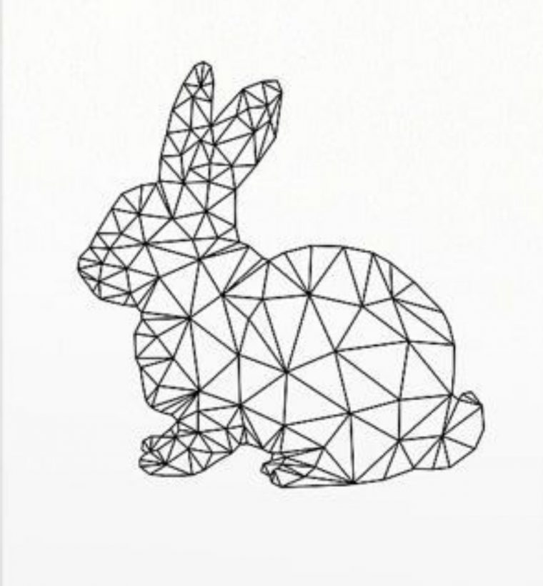 Fractal Rabbit  Dessin Origami, Époque Géométrique pour Dessin Forme