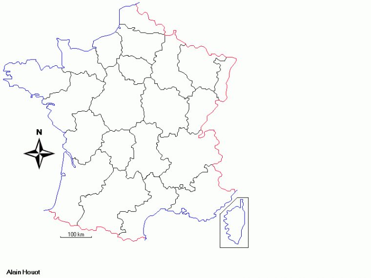 France Fond De Carte Régions encequiconcerne Fond De Carte Ã©Duscol