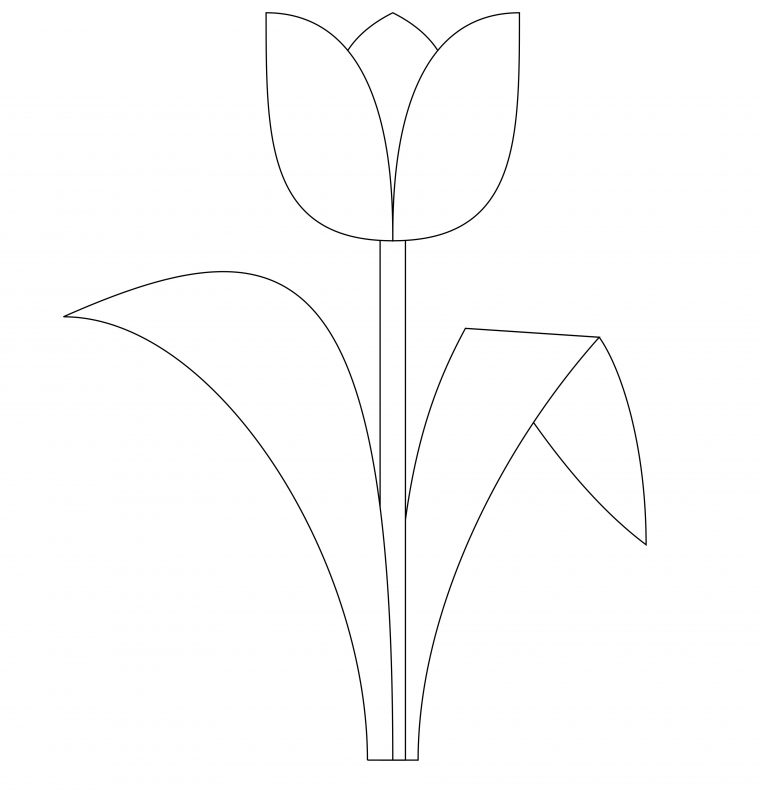 Free Printable Tulip Coloring Pages For Kids destiné Dessin Tulipe