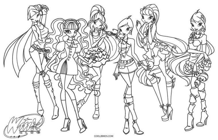 Free Printable Winx Coloring Pages For Kids tout Dessin À Imprimer Winx