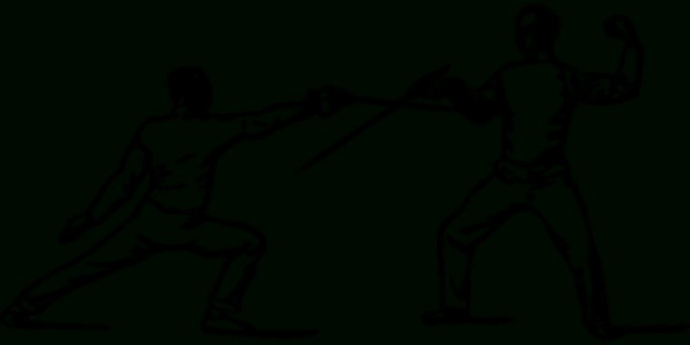 Free Vector Graphic: Parry, Fencer, Fencing, Foil – Free serapportantà Dessin Escrime