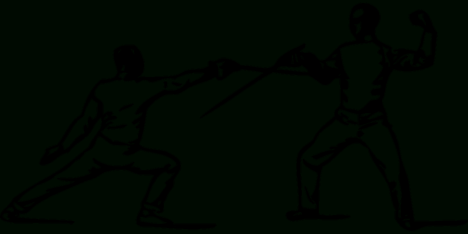 Free Vector Graphic: Parry, Fencer, Fencing, Foil - Free serapportantà Dessin Escrime