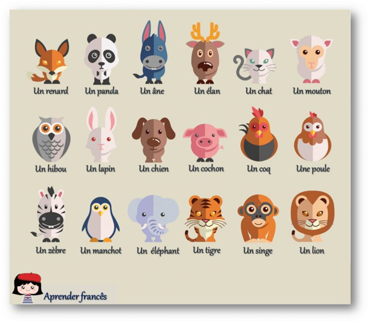 Frenchbook – Des Animaux En Français avec Apprendre Les Animaux