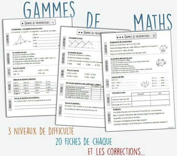 Gammes De Maths  Mathématique Cm1, Cm1 Cm2, Maths Cm2 à Lala Aime Sa Classe Nombres Dã©Cimaux