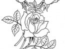 Garden Of Rose Coloring Page: Garden Of Rose Coloring Page dedans Coloriage Rose