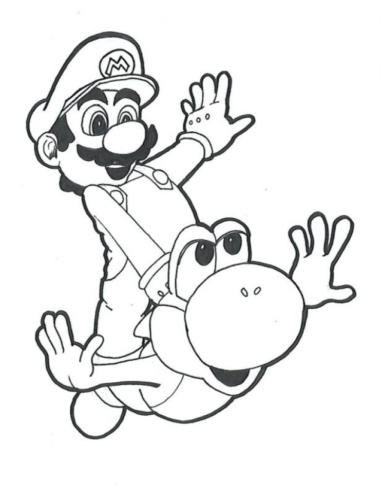 Get This Super Mario Coloring Pages Free Printable Tgwm7 intérieur Dessin Mario Bros